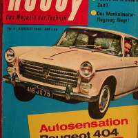 Hobby   Nr.8       August 1960 -  Autosensation Peugeot 404 Bild 1