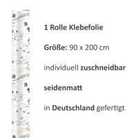 2 x 0,9 m selbstklebende Folie - Mohnblumen (16,66 €/m²) Klebefolie Dekorfolie Möbelfolie Bild 4
