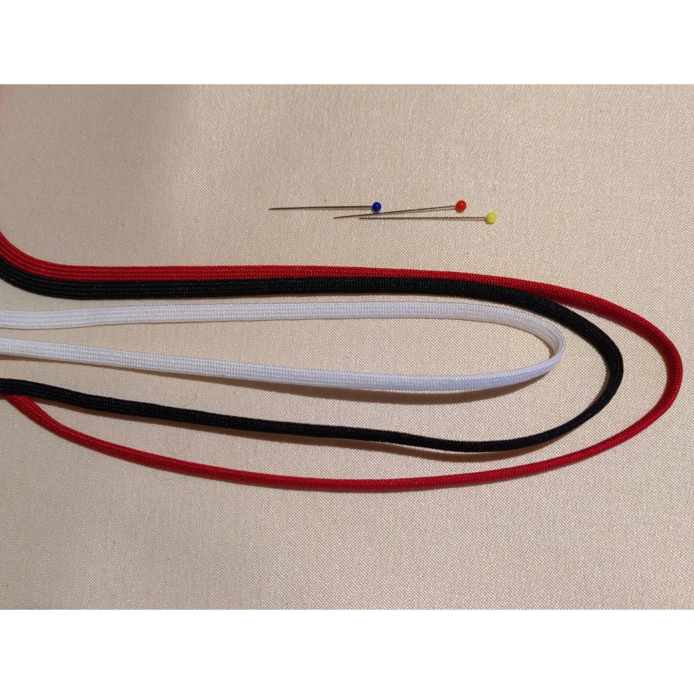 Korsettschnur, Miederschnur, Kordel 4mm breit Bild 1