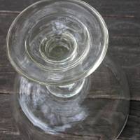 Altes Bierglas um 1840/60 - Mundgeblasen mit  Milchglasrand  -  0,6 l - Kneipenglas Bild 2