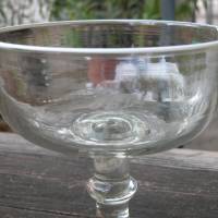 Altes Bierglas um 1840/60 - Mundgeblasen mit  Milchglasrand  -  0,6 l - Kneipenglas Bild 4
