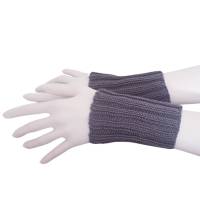 Pulswärmer 100 % Merino-Wolle handgestrickt grau oder Wunschfarbe - Damen - Einheitsgröße - Modell 20 Bild 1
