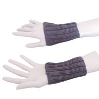 Pulswärmer 100 % Merino-Wolle handgestrickt grau oder Wunschfarbe - Damen - Einheitsgröße - Modell 20 Bild 2