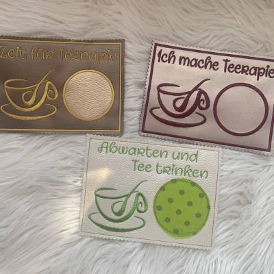 Stickdatei, Tee Mug Rug, In the Hoop, Untersetzer, Tassenteppich  Set 133b