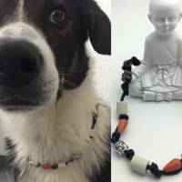 EM Keramik Halsband, Halskette, Schmuckband, Armband für Hund und Mensch - Little Buddha Bild 1