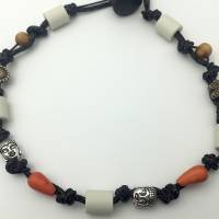 EM Keramik Halsband, Halskette, Schmuckband, Armband für Hund und Mensch - Little Buddha Bild 3