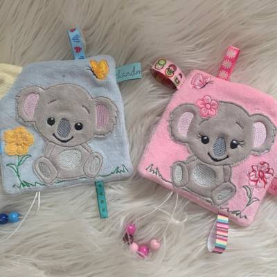 Stickdatei, Doodle Koala Schnullertuch Nuckeltuch Baby In the Hoop 