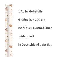 2 x 0,9 m selbstklebende Folie - Waldtiere (16,66 €/m²) Klebefolie Dekorfolie Möbelfolie Bild 4