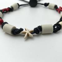 EM Keramik Halsband, Halskette, Schmuckband, Armband für Hund und Mensch - Red Sea Star Bild 2