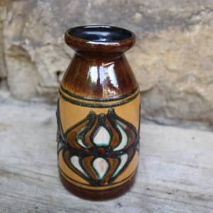 Strehla Vase Fat Lava Keramik  15,5 cm DDR 60er 70er Jahre Bild 2
