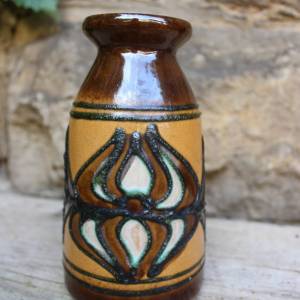 Strehla Vase Fat Lava Keramik  15,5 cm DDR 60er 70er Jahre Bild 3