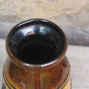 Strehla Vase Fat Lava Keramik  15,5 cm DDR 60er 70er Jahre Bild 4