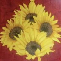 Serviette Sonnenblumen (68) -1 einzelne Serviette Bild 1