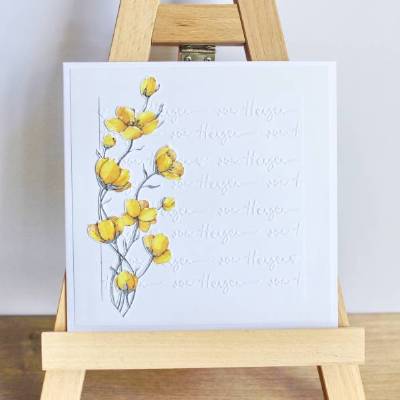 Grußkarte ohne Anlass "Butterblume" aus der Manufaktur Karla