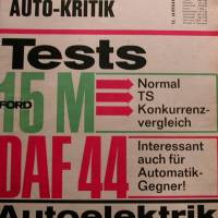 mot Auto-Kritik  Nr.1      1.1.  1967  -   Test  15 M / Daf 44 Bild 1