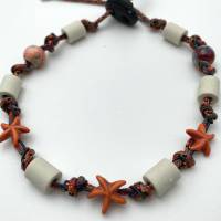 EM Keramik Halsband, Halskette, Schmuckband, Armband für Hund und Mensch - Koralle Bild 1