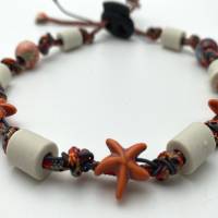 EM Keramik Halsband, Halskette, Schmuckband, Armband für Hund und Mensch - Koralle Bild 2