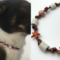 EM Keramik Halsband, Halskette, Schmuckband, Armband für Hund und Mensch - Koralle Bild 4