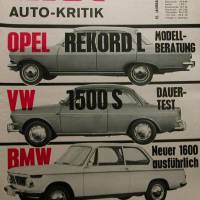 mot Auto-Kritik  Nr.6     12.3.1966   -     Test : Opel/VW/ BMW Bild 1