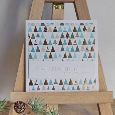 Weihnachtskarte Grußkarte "Es weihnachtet sehr" aus der Manufaktur Karla