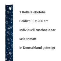 2 x 0,9 m selbstklebende Folie - Weltall (16,66 €/m²) Klebefolie Dekorfolie Möbelfolie Bild 4