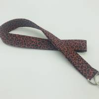 Find-mich-schneller Schlüsselband dusty mint,Schlüsselanhänger Leoparden Muster Bild 2