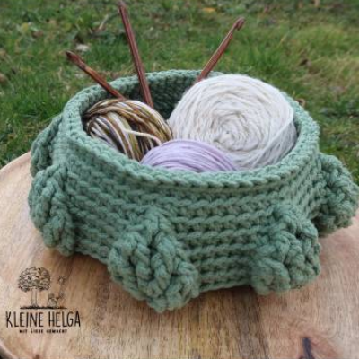 Häkelanleitung Körbchen ,,Leeafie