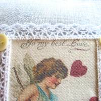Lavendelkissen To my best Love so romantisch handgemacht von Hobbyhaus Bild 2