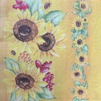 Serviette Sonnenblumen (72) -1 einzelne Serviette Bild 3