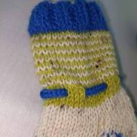 Reserviert für Katharina - Baby Socken in Größe 14/15, handgestrickt, mit Bindeband Bild 2
