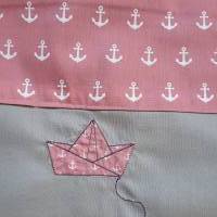 Maritime Kissenhülle 40 x 40 cm rosa Bild 3