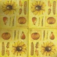 Serviette Sonnenblumen (75) -1 einzelne Serviette Bild 1