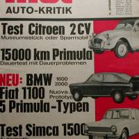 mot Auto-Kritik  Nr.3     29.1.1966   -     Test :  Citroen 2 CV / BMW / Simca 1500 Bild 1