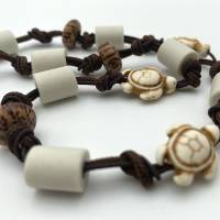 EM Keramik Halsband, Halskette, Schmuckband, Armband für Hund und Mensch - Naturell life - turtle Bild 1