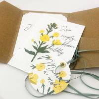 Geldgeschenk Geburtstag „Bloom“- Geburtstagskarte mit pflanzbarem Samenpapier - Das Geschenk das wächst Bild 4