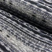 Kuscheliger Strickstoff schwarz-grau Töne  (1m/10,-€) Bild 1