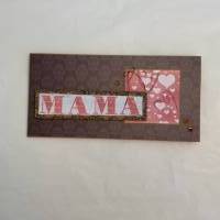 Grußkarte / Glückwunschkarte für die Mama, mit Herzen im „Vintage Stil“, Handarbeit, Stampin’Up Bild 1