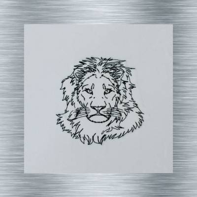 Stickdatei Löwenmähne - 13 x 18 Rahmen - Afrika Tiere, Wüstentiere, Steppentier Stickmotiv, digitale Stickdatei