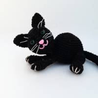 Eierwärmer--Knuffige Katzen--Figur Tiere Katze Cat Haustier Halsband-Herz Bild 6