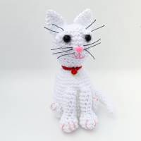 Eierwärmer--Knuffige Katzen--Figur Tiere Katze Cat Haustier Halsband-Herz Bild 8