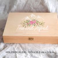 Erinnerungsbox aus Holz Hochzeit Bergliebe Bild 3