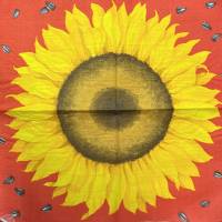 Serviette Sonnenblumen (77) -1 einzelne Serviette Bild 1