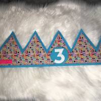 Geburtstagskrone mit austauschbaren Zahlen 1-6 Bild 5