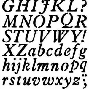 Buchstaben Zahlen Schablone Scrapbooking Letter Stencil DIY Basteln Druck Malen Bild 2