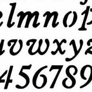 Buchstaben Zahlen Schablone Scrapbooking Letter Stencil DIY Basteln Druck Malen Bild 4