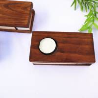Teelichthalter Kerzenhalter Holz Bild 4