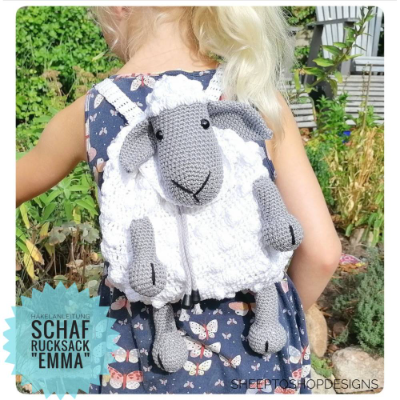 Schaf Rucksack Emma Häkelanleitung Deutsch PDF Download