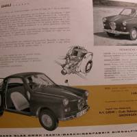 Firma Hansa Glas -  2 Prospekte Goggomobil Coupe 50/60 Jahre Bild 6