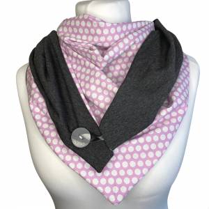 Pinkes Dreieckstuch mit Polka Dots für Damen *Mamasign* Bild 2