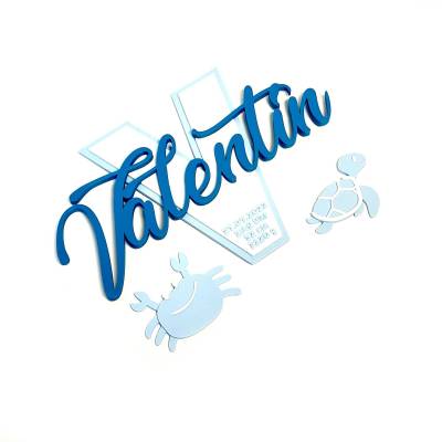 Namensschild, Türschild zur Geburt - personalisiert - mit verschiedenen Tiermotiven